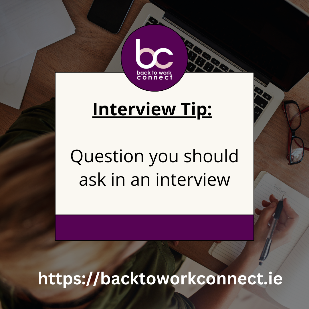 Questions you should ask in an interview.